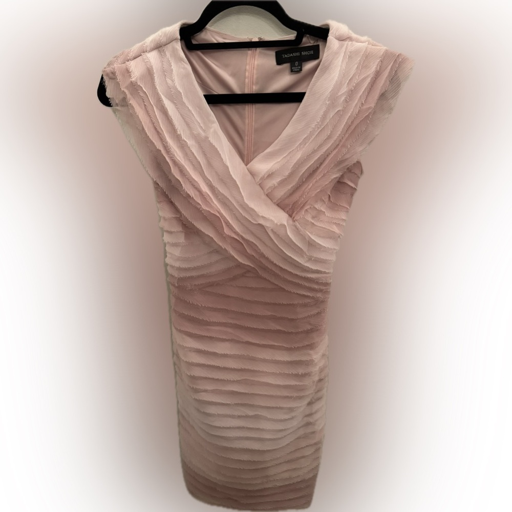 Tadashi Shoji blush pink size 0 dress